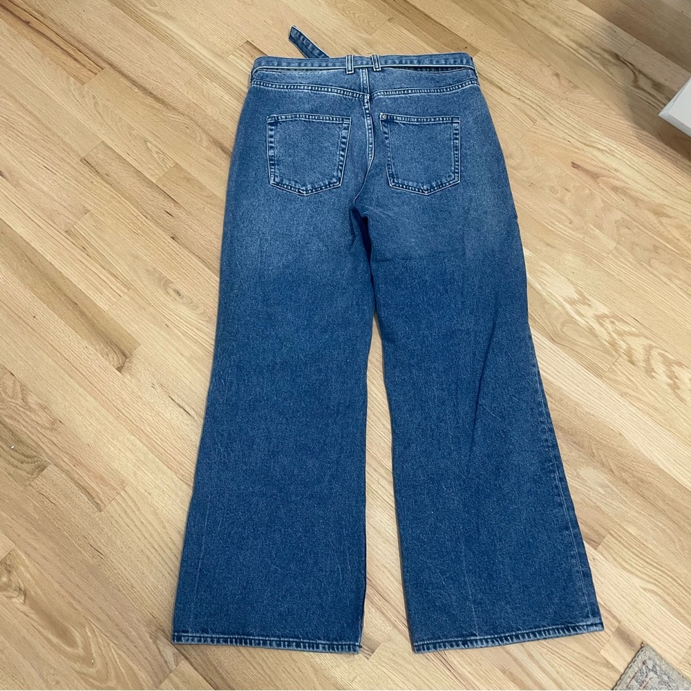 H&M Wide Leg High Waisted Jeans - Denim blue Size 32 - Picture 3 of 9